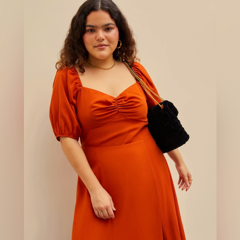 Burnt orange dress size 22-24